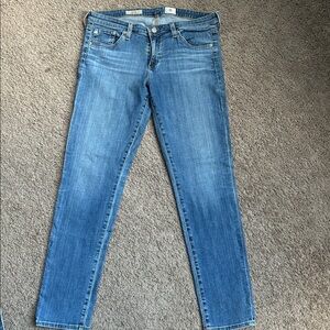 Ag Adriano Goldschmied Light Blue Skinny Jeans